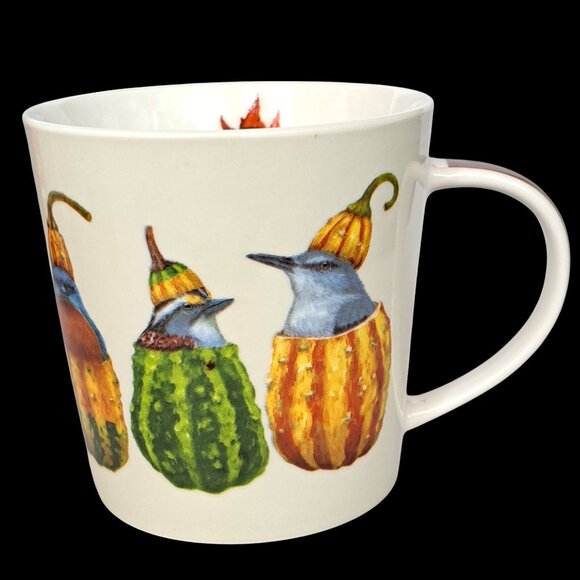 Vicki Sawyer Out Of My Gourd Birds Mug PPD Co Sparrow Mockingbird Art in box - Picture 16 of 16